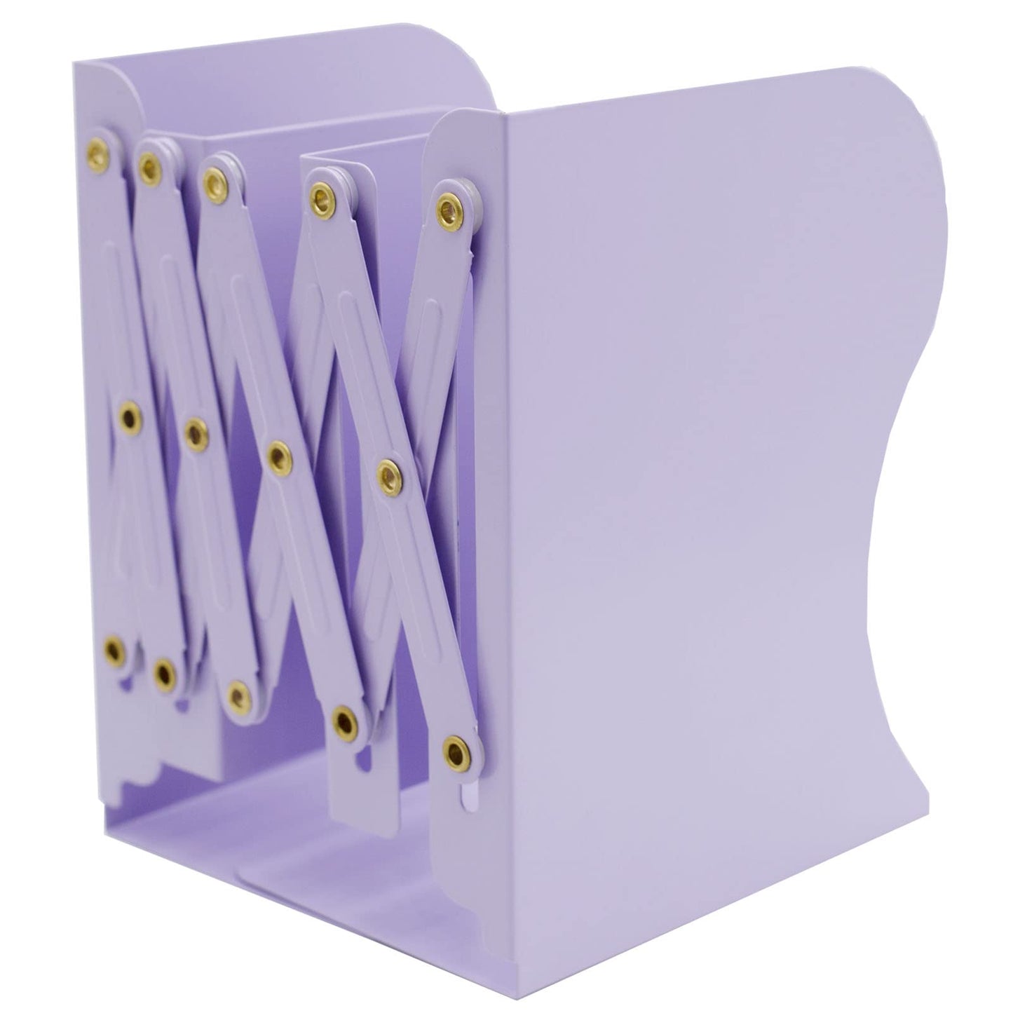 Zyners Adjustable Metal Bookends Heavy Duty for Shelves, 2 Dividers, Anti-Slip Design Expandable
