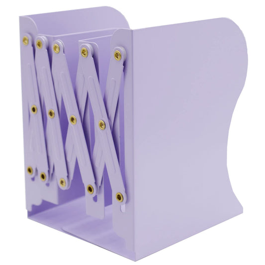Zyners Adjustable Metal Bookends Heavy Duty for Shelves, 2 Dividers, Anti-Slip Design Expandable