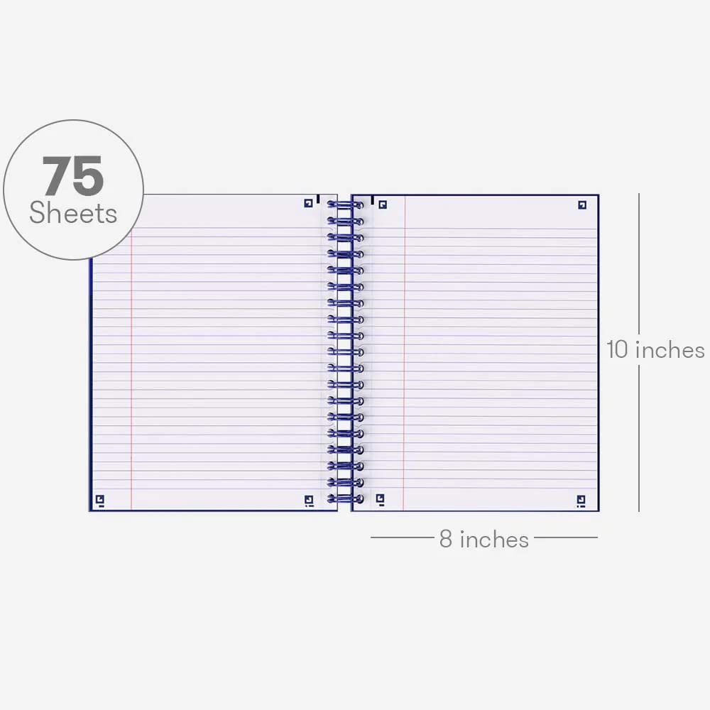 Hamelin, Spiral Notebook, 8x10in, College Ruled, Hardcover, 75shts/150 Pages, 1 Subject Notebook