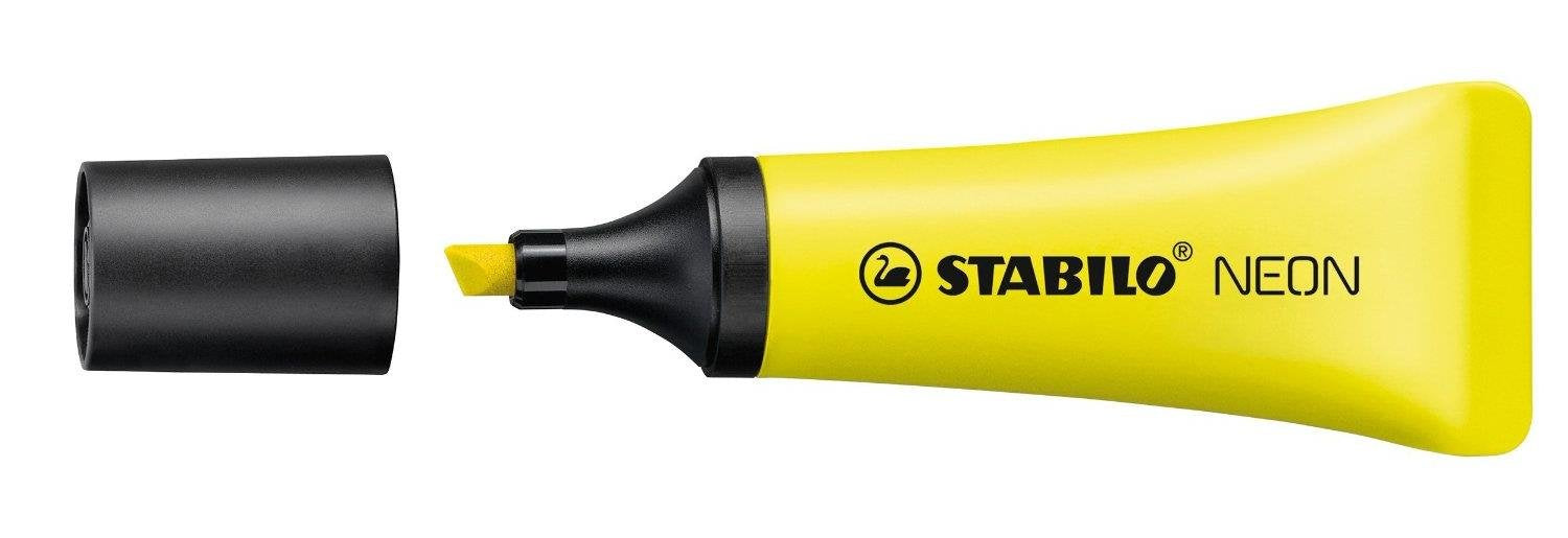Stabilo Neon Highlighter Pen Yellow Colours