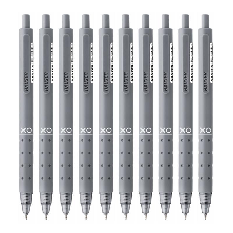 Hauser XO Click Retractable Gel Pen | Needle Spring Tip for Super Soft & Smooth Writing Experience