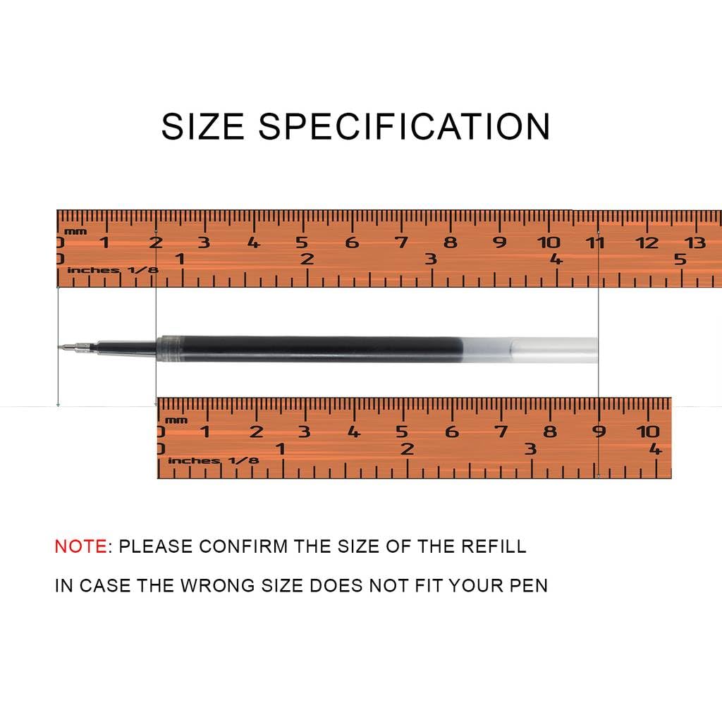 Idcrea Retractable Gel Pen Ink Refills Smooth Writing