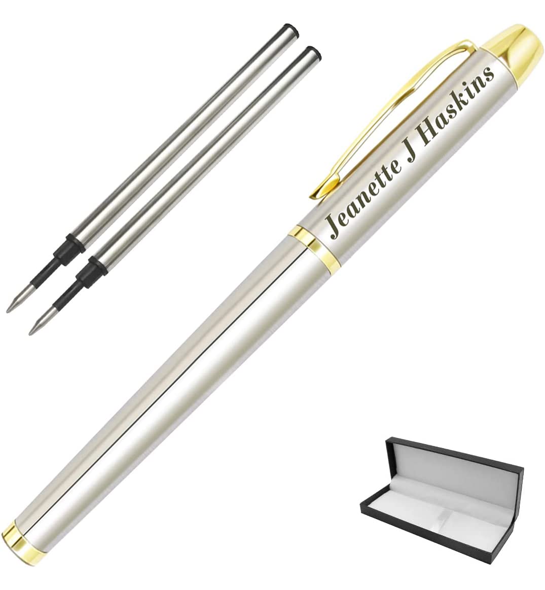 Personalized Pens,Custom Engraved Ballpoint Pen and Case,Personalized Gifts for