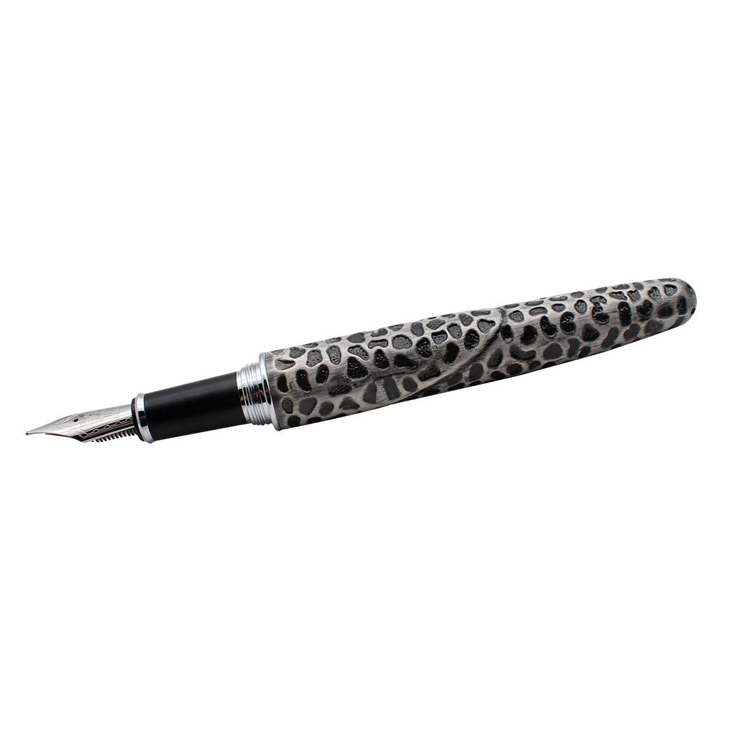 zoohot Leopard Jinhao Fountain Pen Medium Nib Big Heavy Pen & Refill Ink Converter Business