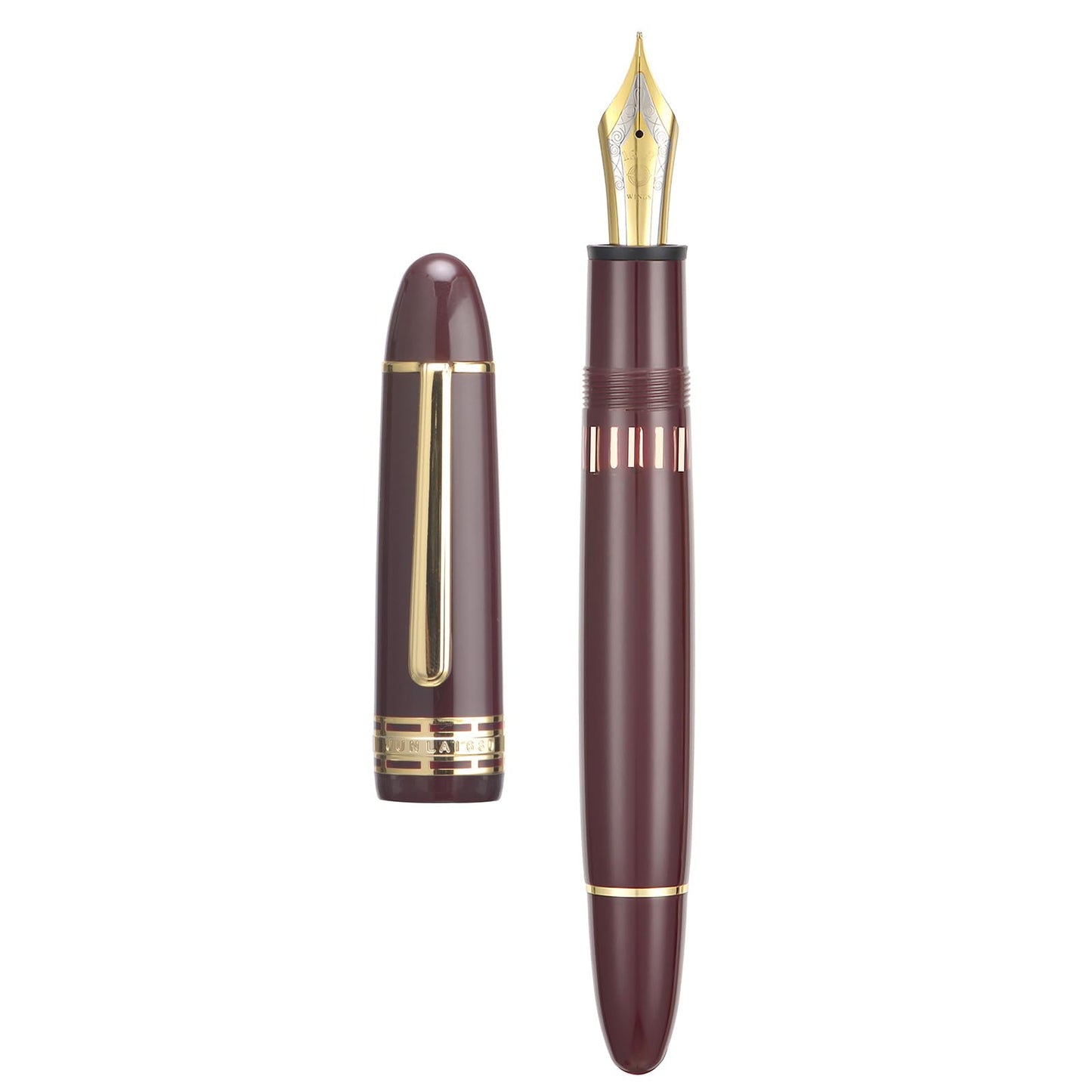Wikult Yongsheng Junlai 630 Acrylic Fountain Pen, Size 8 Medium Nib with Piston Filling System
