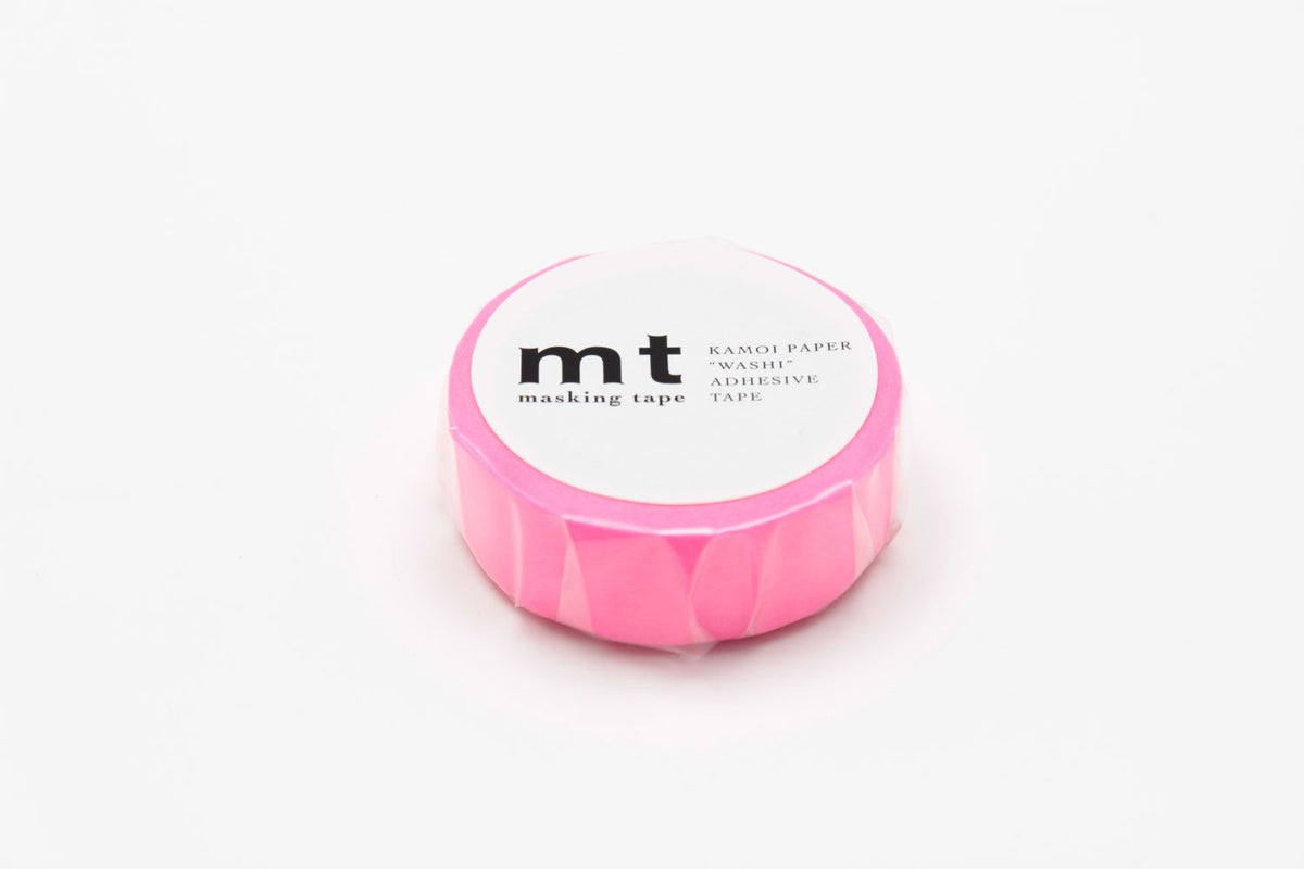mt Washi Masking Tape Roll - Parent, Shocking Pink