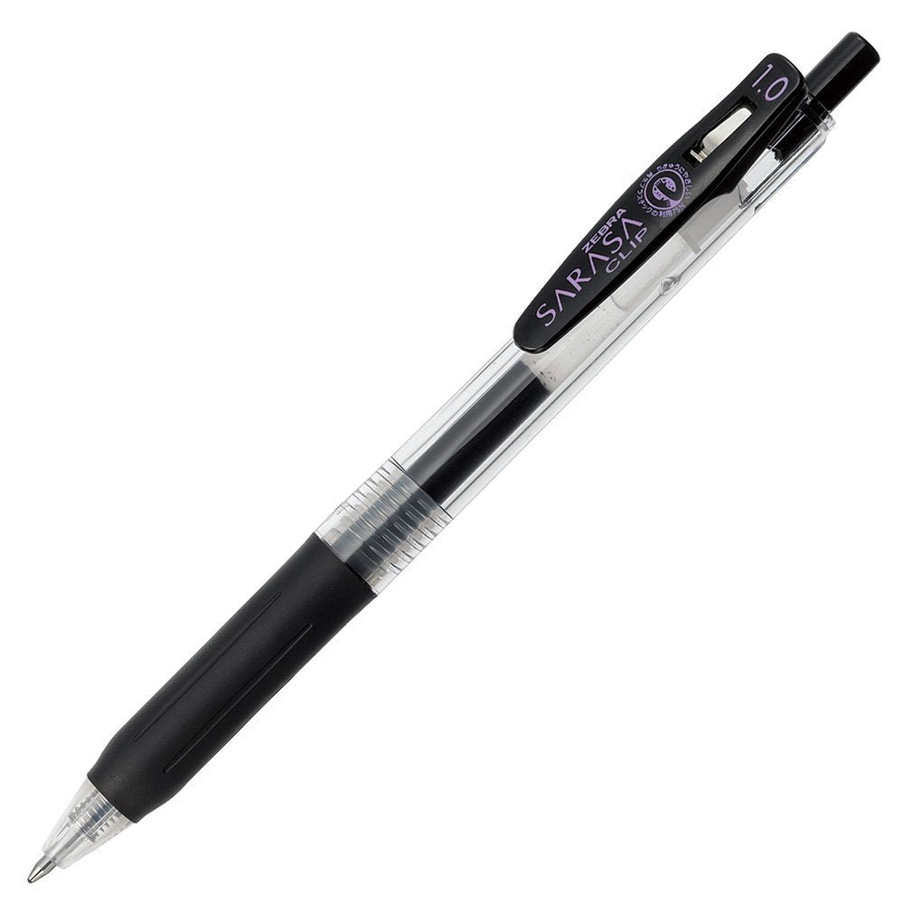 Zebra Sarasa Clip Pen 1.0 mm, Black (JJE15-BK)