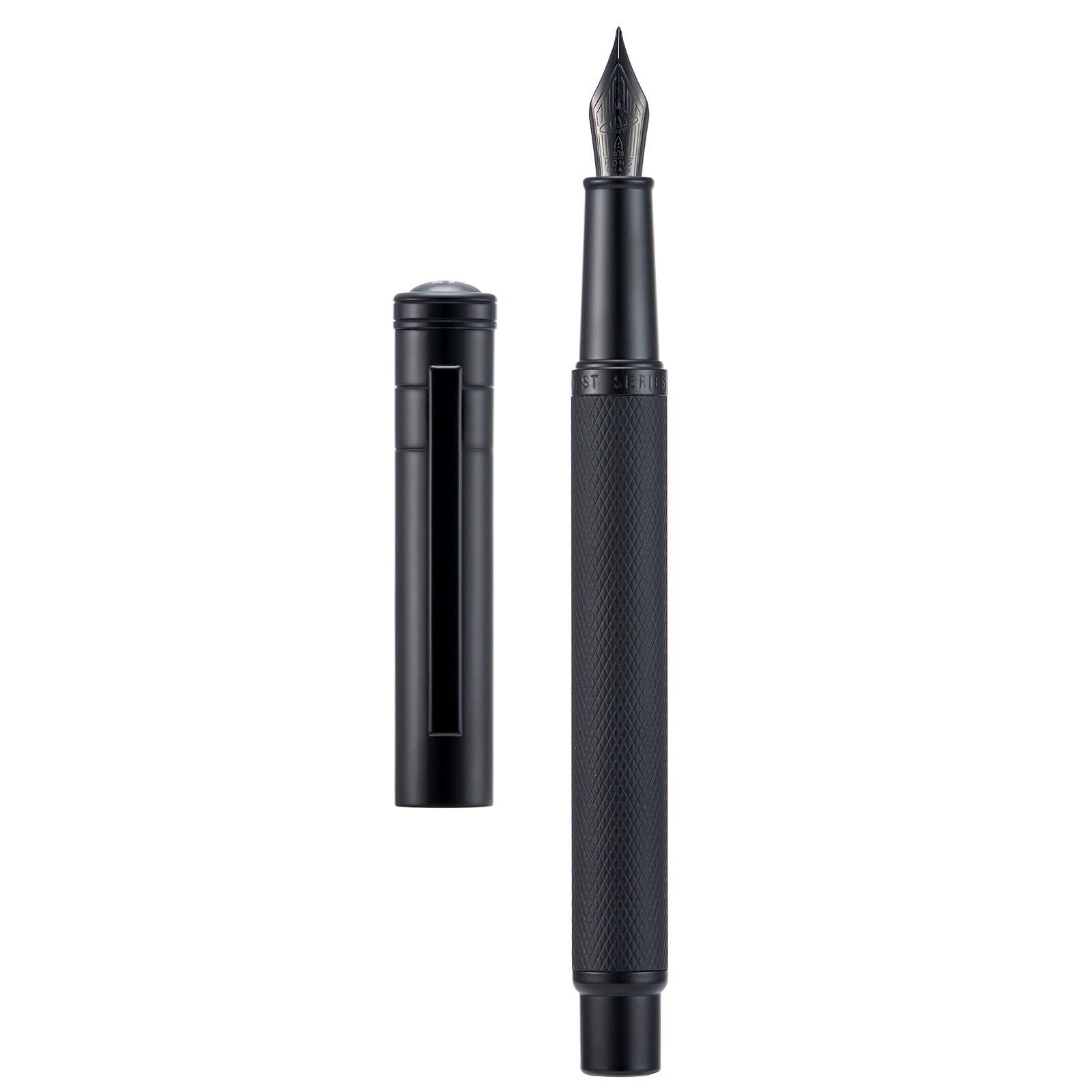 Hongdian Black Forest Fountain Pen Blade Nib Classic Design Calligraphy Pen with Converter and