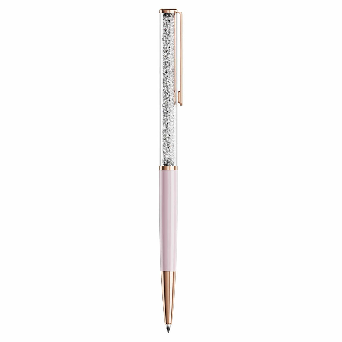 Swarovski Crystalline Silk ballpoint pen, Pink, Pink lacquered, Rose gold-tone plated