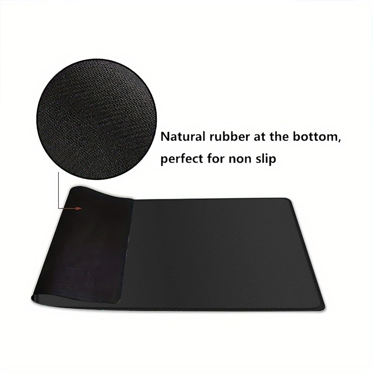 Rcege Large Gaming Mouse Pad Extended Desk Mat with Non Slip Stitched Edge