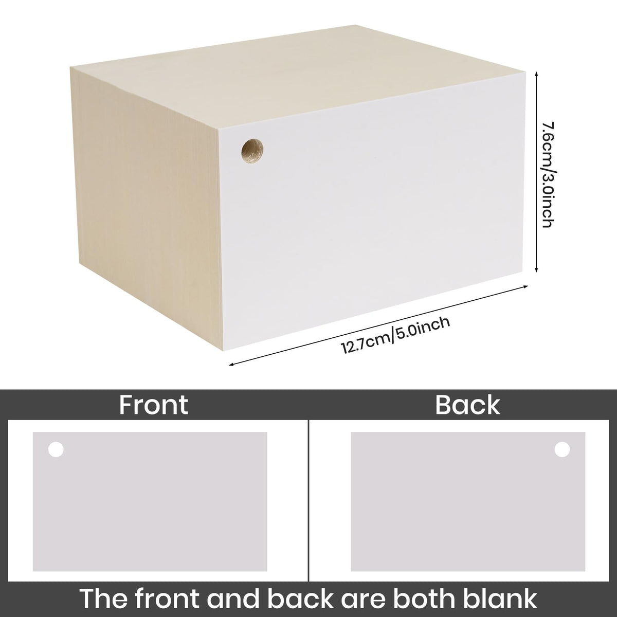 SIYOMG Index Cards, 600 PCS 3 x 5 Inch Punched Flash Cards with 12 Organizing Rings, White