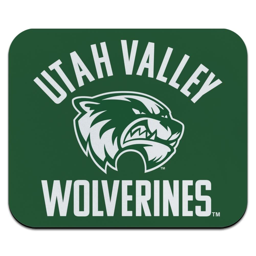Utah Valley University Wolverines Logo Low Profile Thin Mouse Pad Mousepad