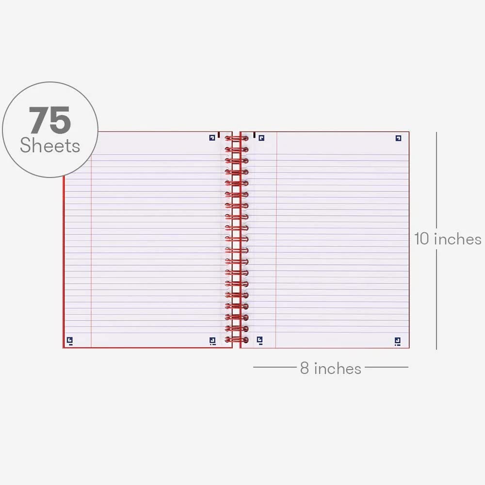 Hamelin, Spiral Notebook, 8x10in, College Ruled, Hardcover, 75shts/150 Pages, 1 Subject Notebook