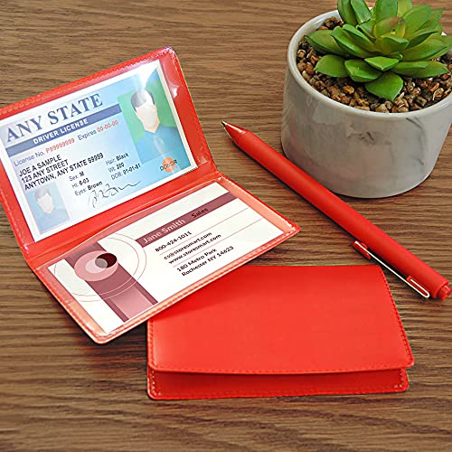 STORE SMART Folding Business Card Holders Rainbow 32-Pack - Each Side Holds 2" x 3 1/4" - RPP2915VP