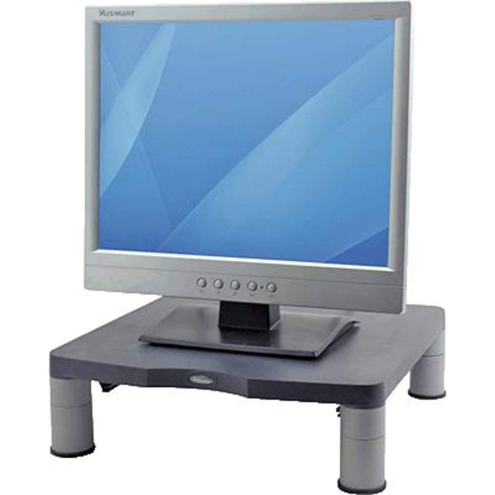 Fellowes® Monitor Riser, 4" H x 13 1/8" W x 13 1/2" D, Graphite