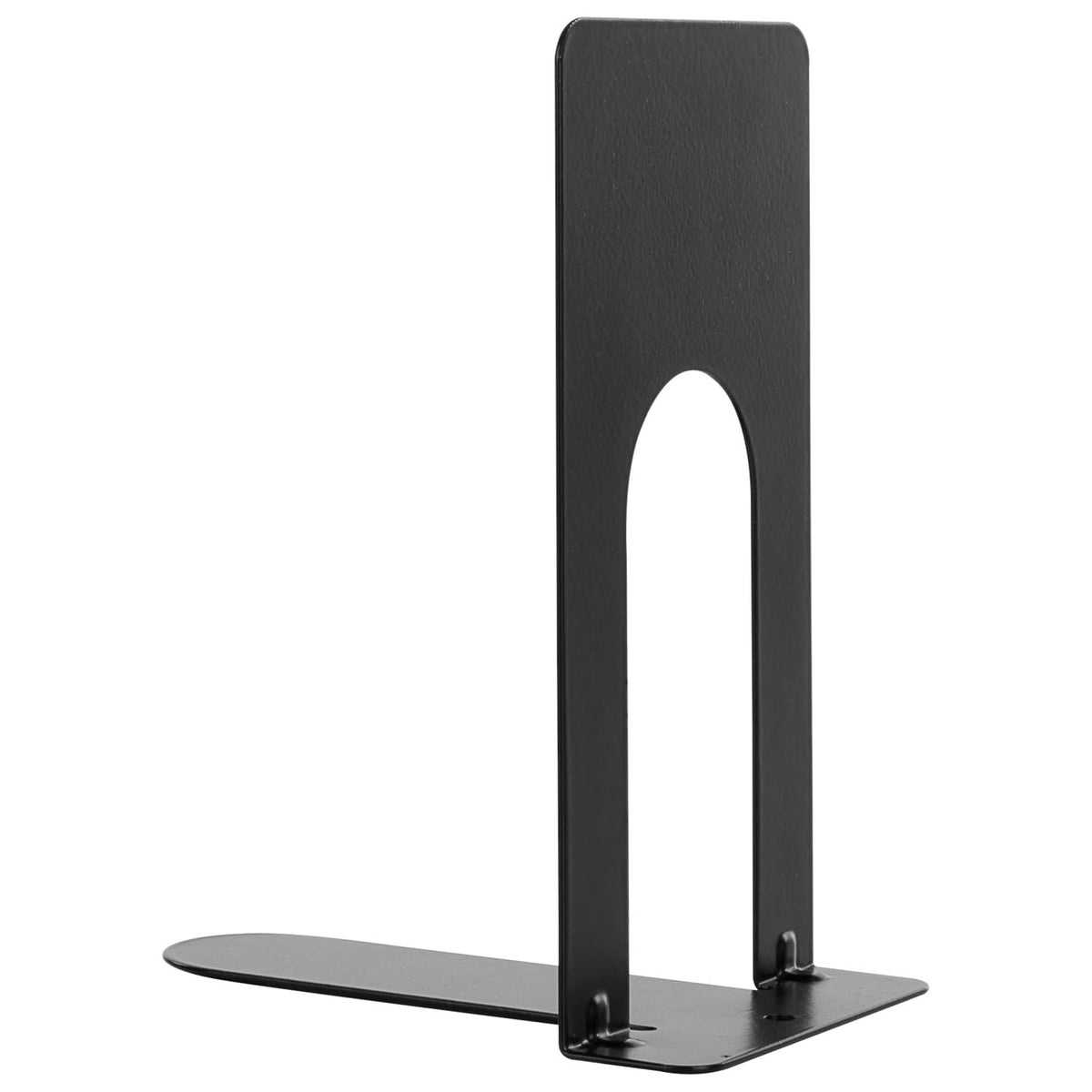 Idena 11110 Metal Bookends in Black, 12 Book Stands in Size 13 x 10 x 7 cm, Book Holder for