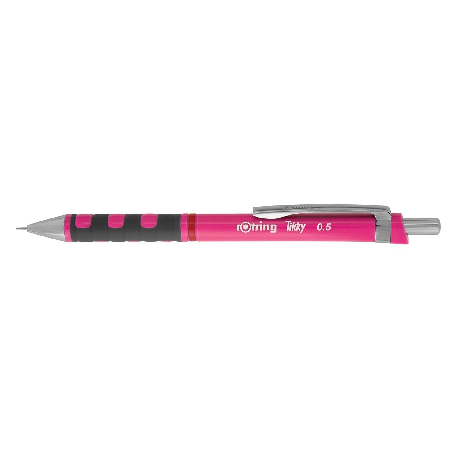 rOtring Tikky Mechanical Pencil, 0.5 mm, Neon Pink, 12 Count
