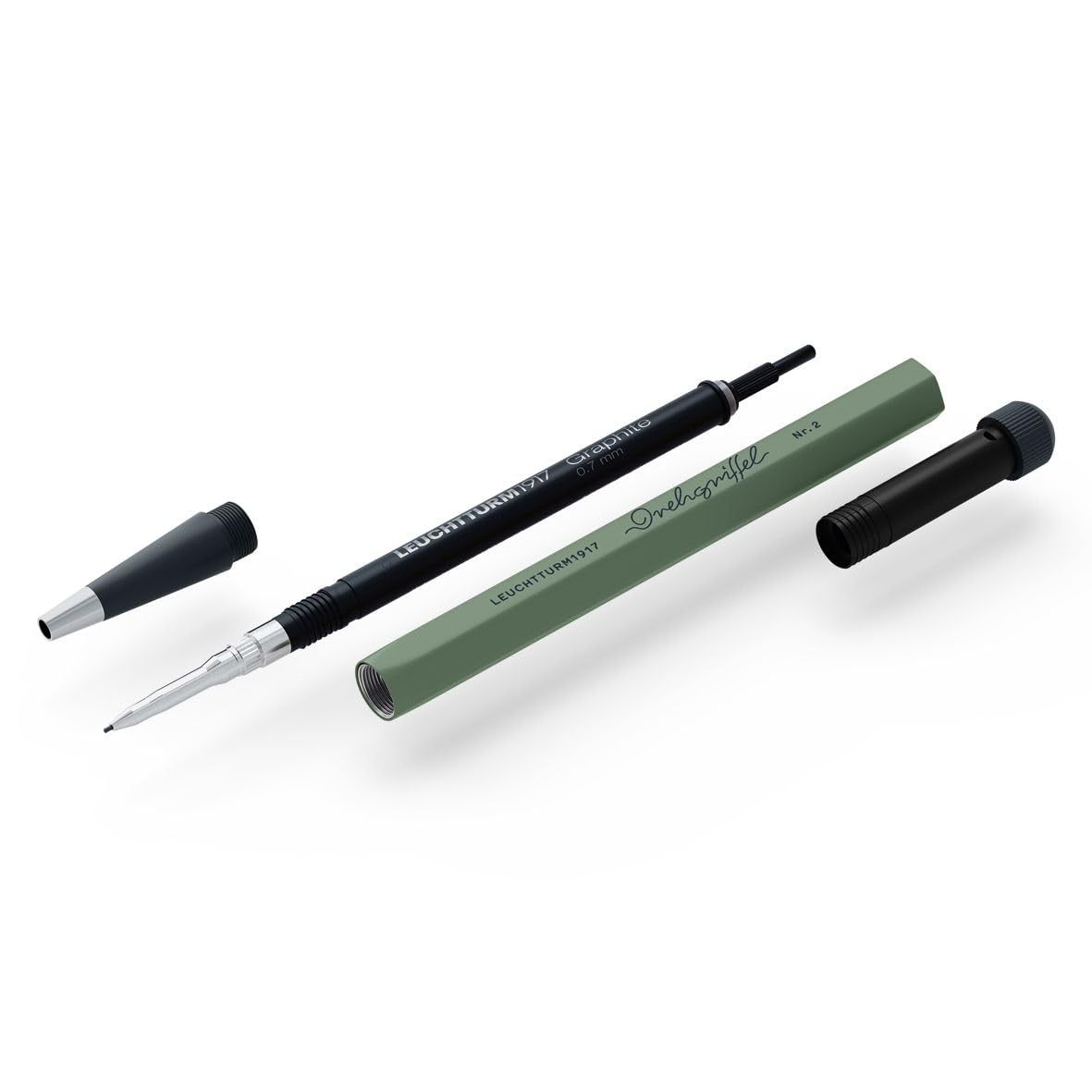 LEUCHTTURM1917 - Drehgriffel Mechanical Pencil - Refillable Writing Stylus with 0.7 mm HB Graphite