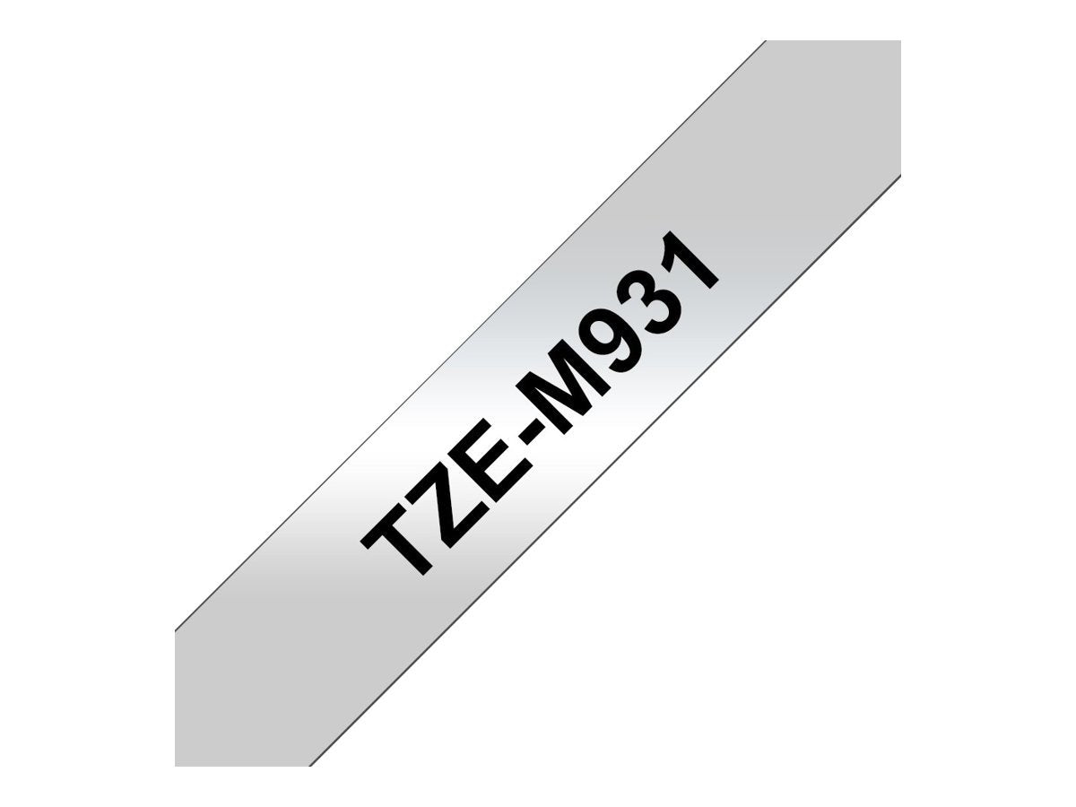 Brother TZe-M931 Labelling Tape Cassette, 12 mm (W) x 8 m (L), Laminated, Brother Genuine Supplies
