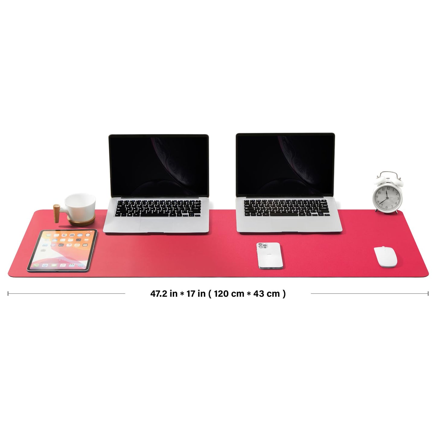 Large Desk Mat - 47.2"x 17" Non-Slip PU Desk Pad for Office and Home - Ideal for Large Mouse Pad