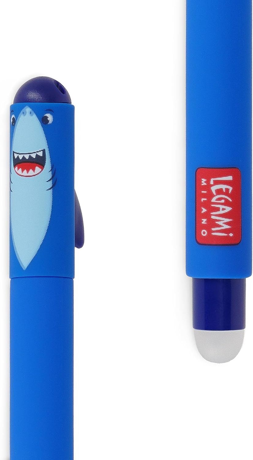 LEGAMI - Set of 5 Erasable Gel Pens with Thermosensitive Erase Ink, Range of ink colours & barrel