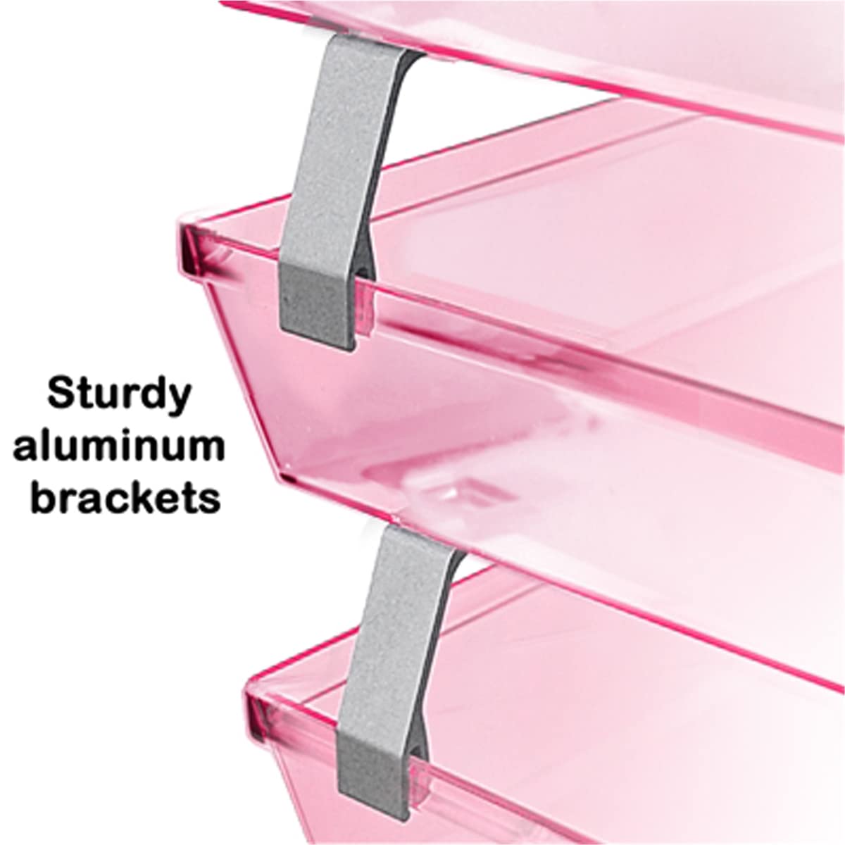 Acrimet Facility 3 Tier Letter Tray, Side Load, Letter Size/A4, Desktop File Organizer, Plastic