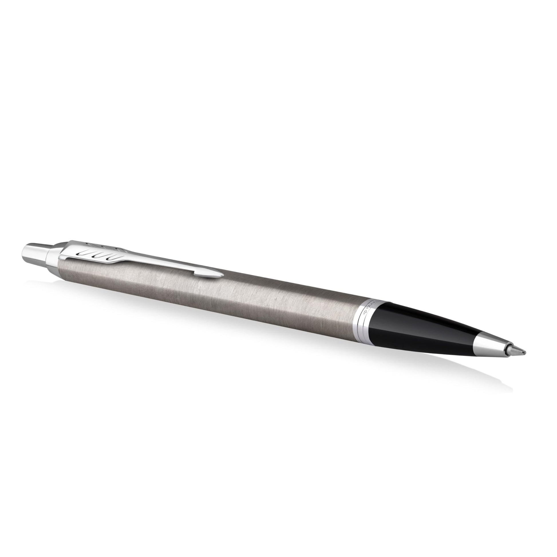 Parker IM Duo Gift Set with Ballpoint Pen & Fountain Pen | Stainless Steel Chrome Trim | Blue Ink