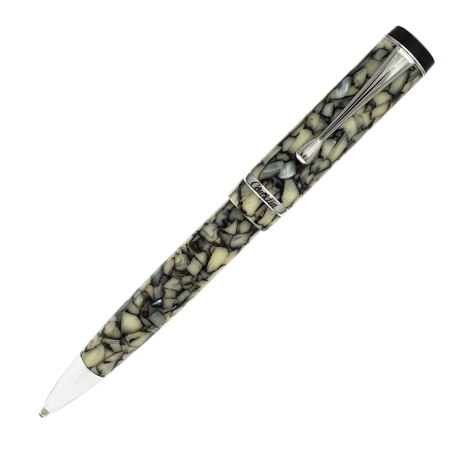Conklin Duragraph Ballpoint Pen in Cracked Ice – Elegant Ballpoint Pen with Unique Cracked Ice