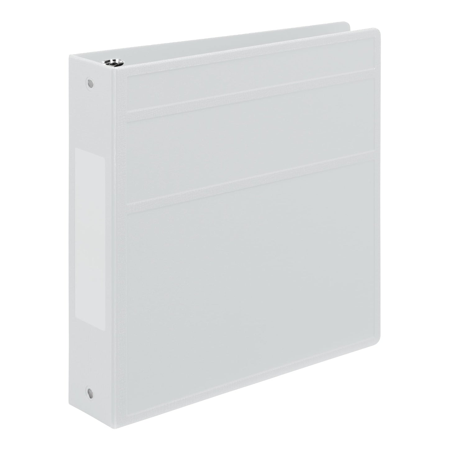 Carstens 2-Inch Heavy Duty 3-Ring Binder - Side Opening, White, Durable Plastic, Precision No-Gap