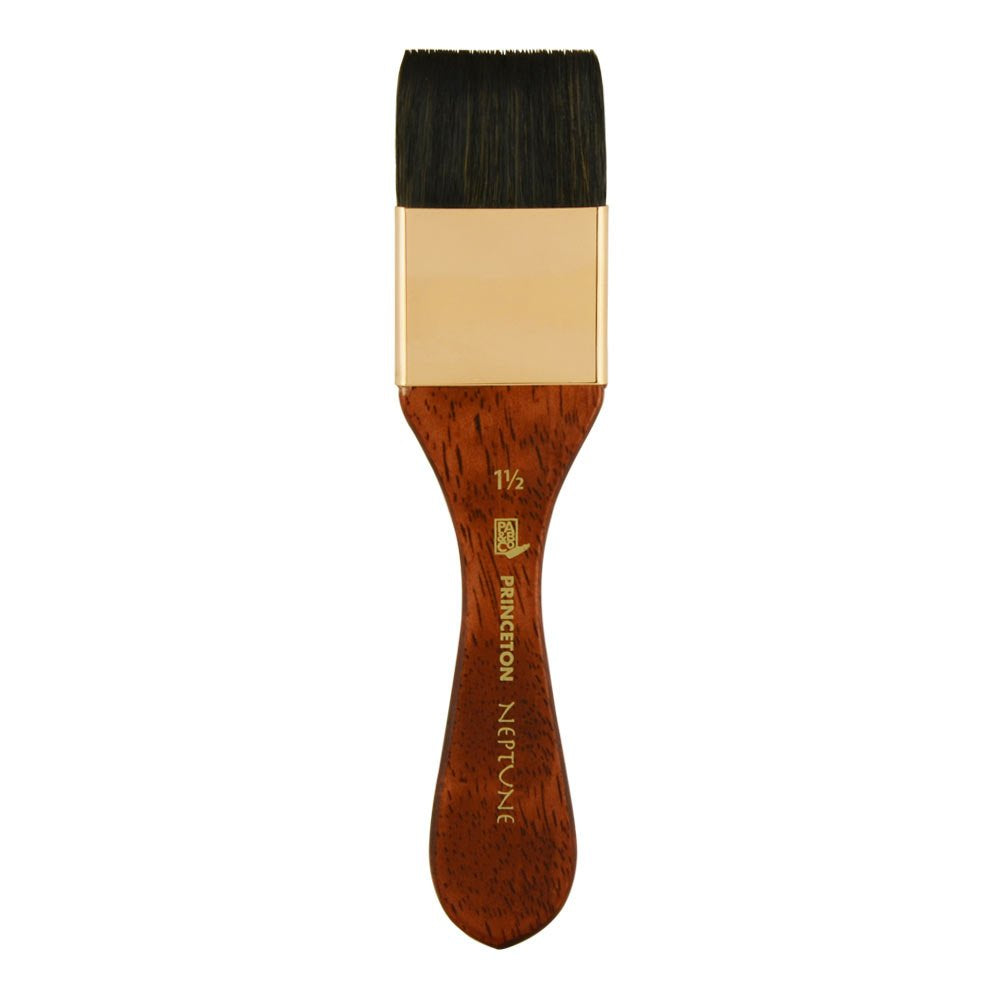 Princeton Artist Brush, Neptune Series 4750, Synthetic Squirrel Watercolor Paint Brush, Mottler