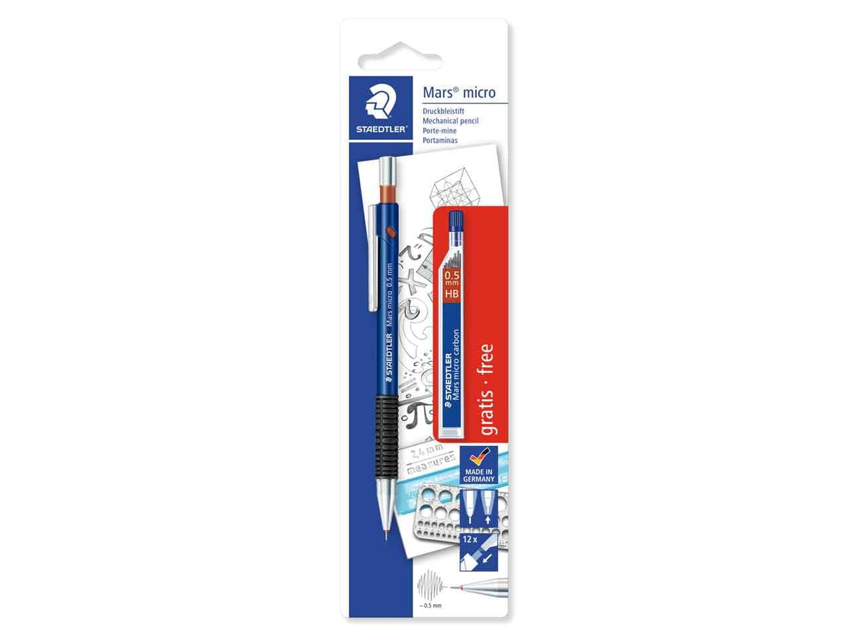 Staedtler 7755BK25DA Mechanical Pencil and Refill 0.5 Blister Packaging