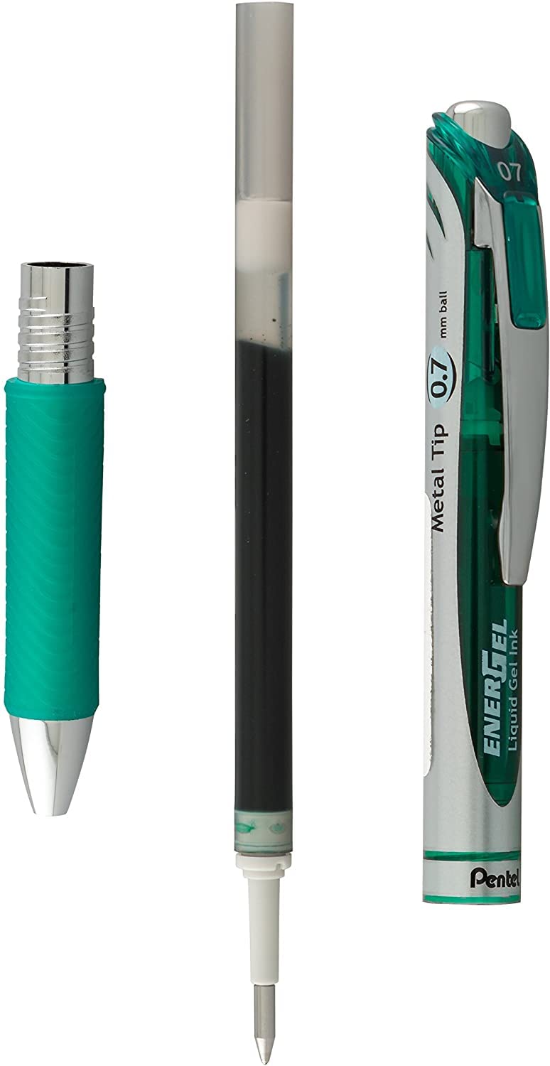 Pentel Energel RTX Retractable Liquid Gel Pen, 0.7mm, Metal Tip