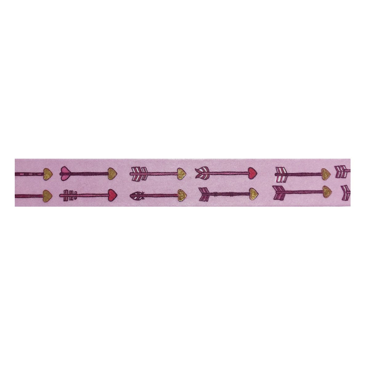 Wrapables Colorful Washi Masking Tape, Cupid's Arrows