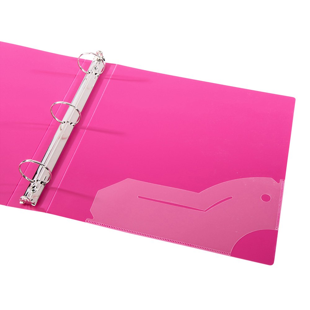 Filexec 3-Ring Binder, 1", Neon (50573-64970) - 12 Pack, Blue, Hot Pink, Purple, Green