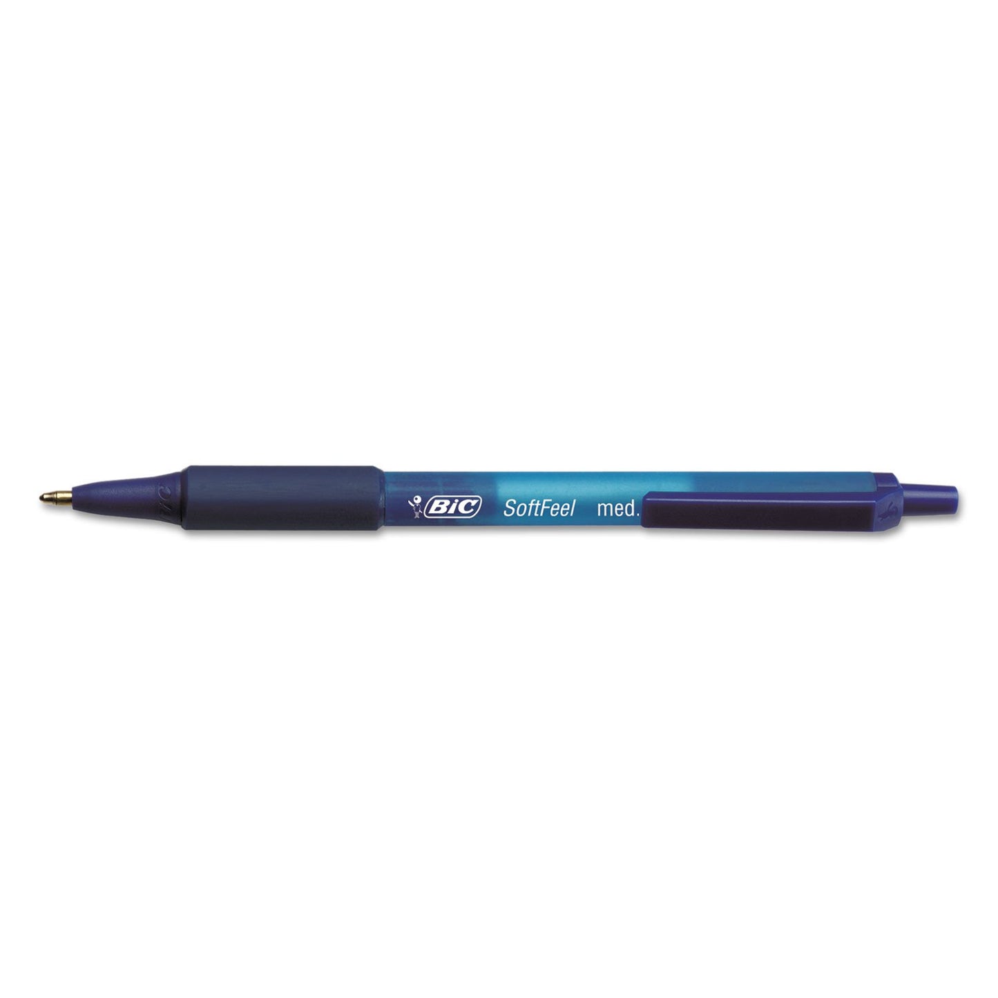 BIC Soft Feel Blue Retractable Ballpoint Pens, 36-Count, 1.0mm Medium Point