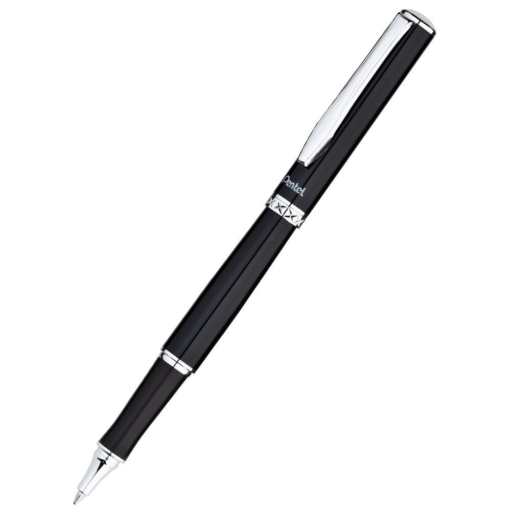 Pentel Libretto Roller Gel Pen and Pencil Set with Gift Box, Pen 0.7mm and Pencil 0.5mm, Black