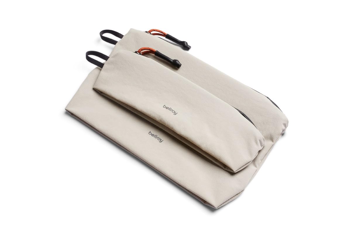 Bellroy Lite Pouch Duo, Lightweight Pencil Case - Ash
