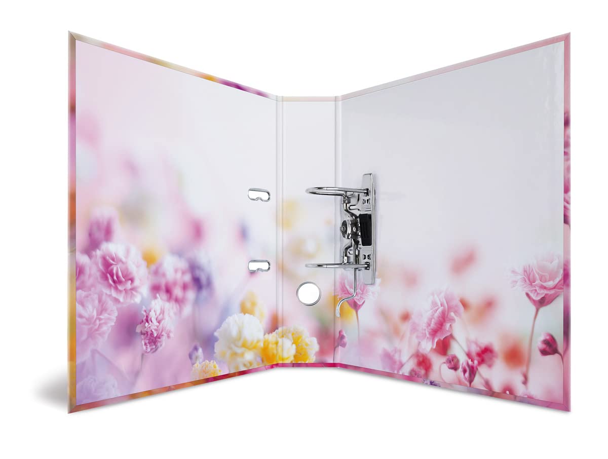 HERMA 19559 Folder A4 Flowers Spring Flowers 7 cm Wide Sturdy Cardboard Coloured Outer and Inner