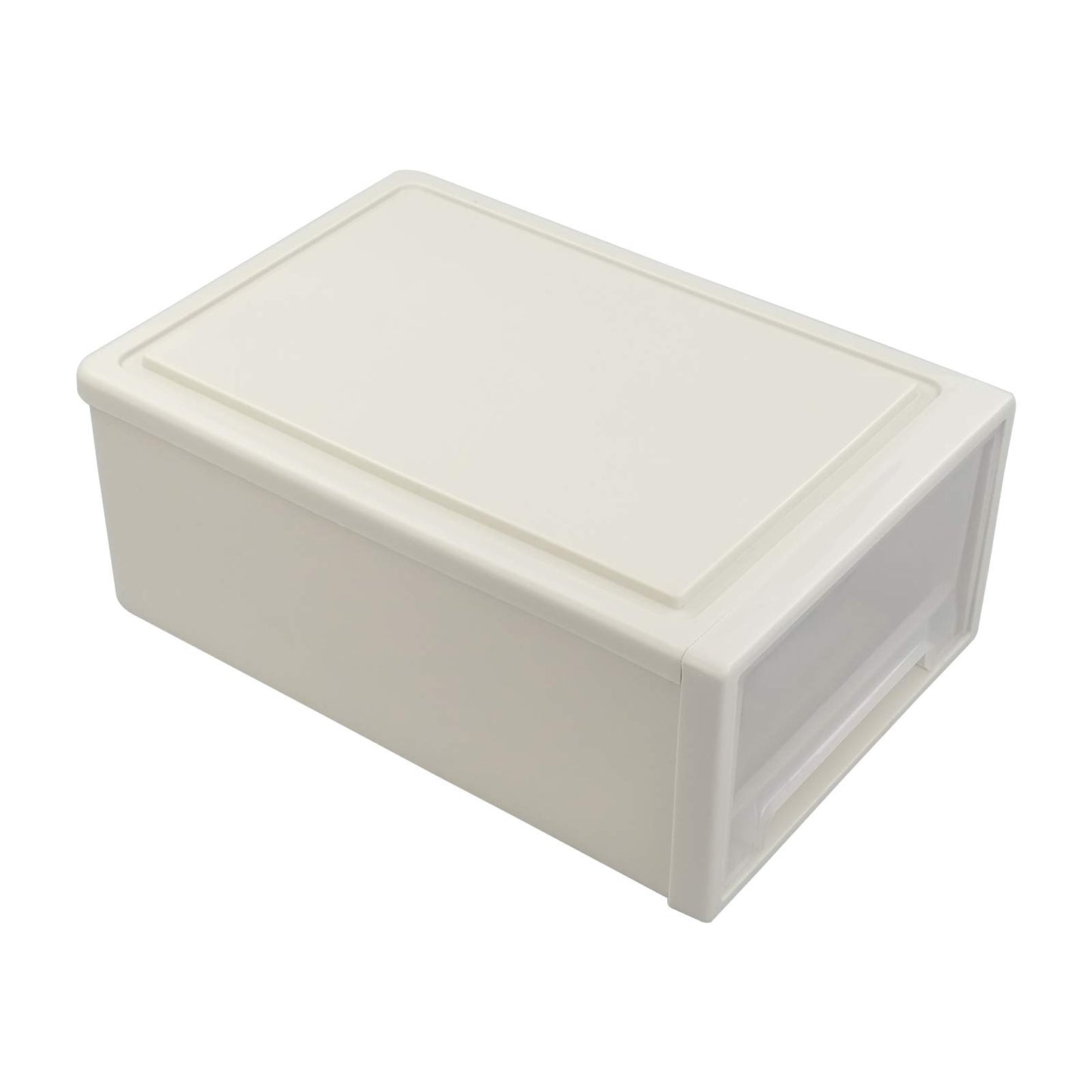 Jandson 12 Quart Stacking Chest Storage Drawer Box for Desktop Organizer