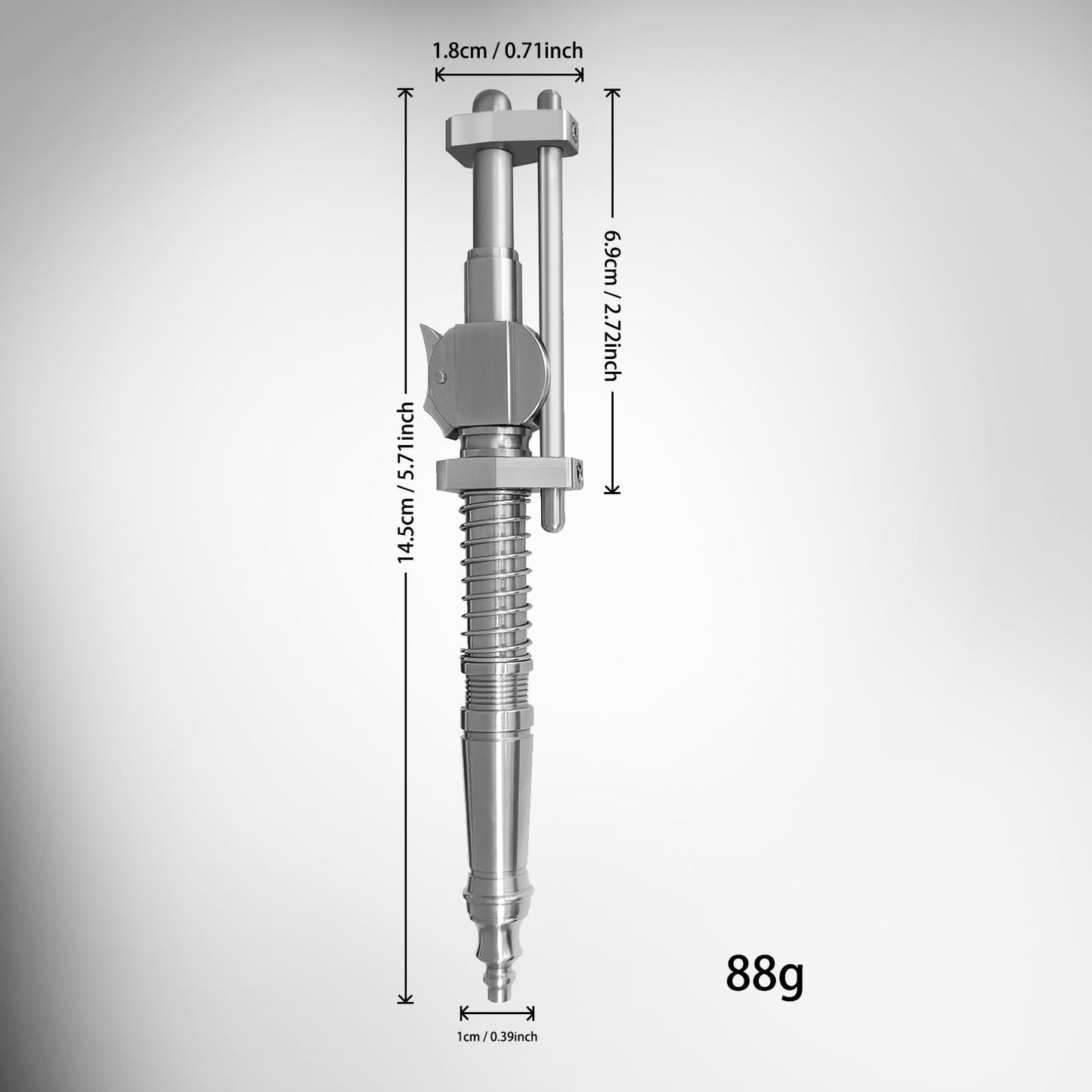 Dr. Metalleung Tactical Ballpoint Pen: Click Stainless Steel Retractable EDC Heavy Pen