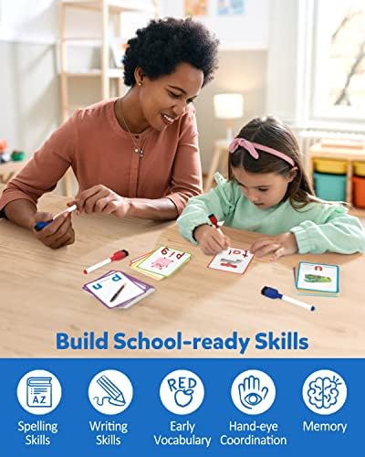 Coogam CVC Sight Words Flashcards, Short Vowel Spelling Game, Preschool Kids Learning Sight Words