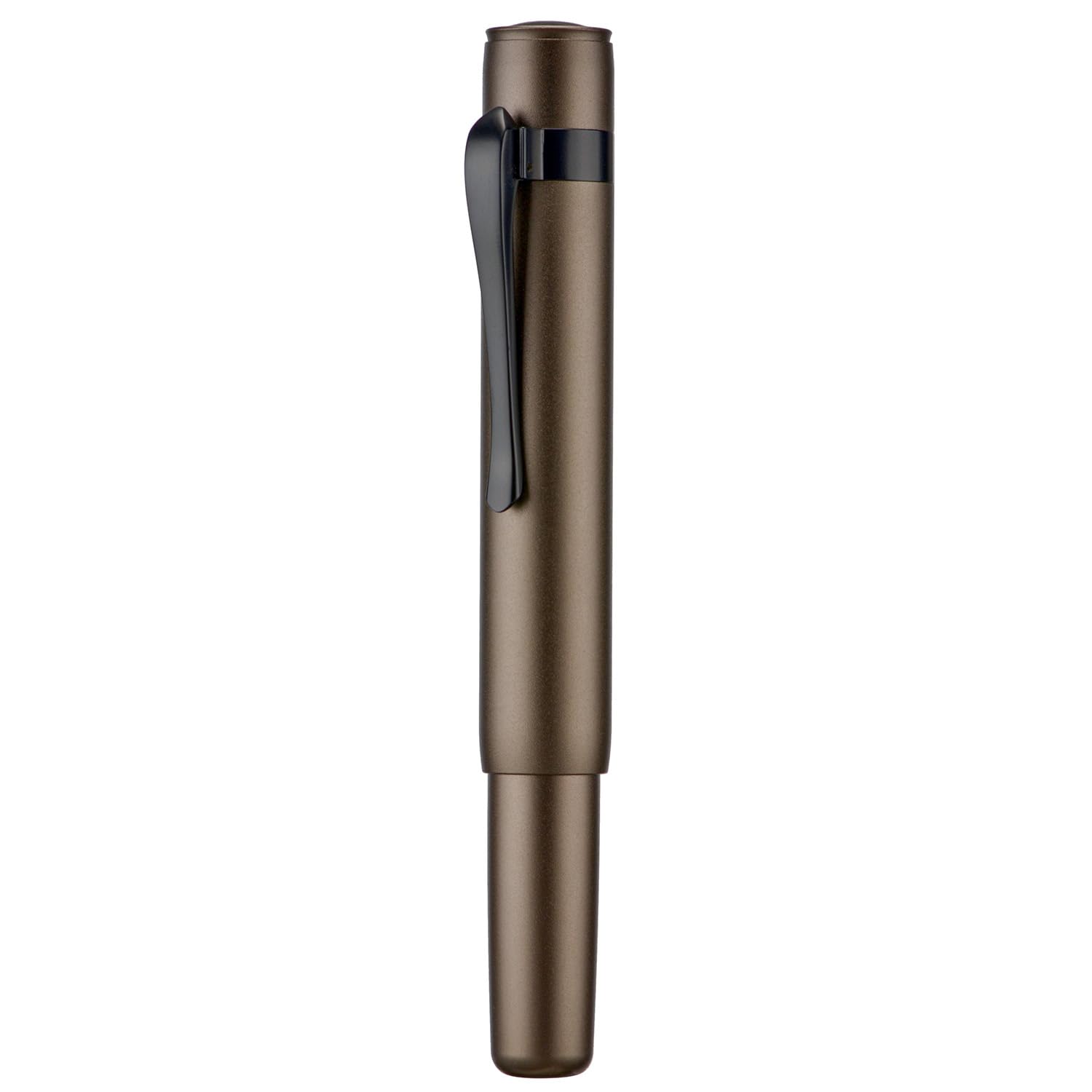 HONG DIAN M2 Black Forest Mini Fountain Pen, Fine Soft Nib & Sleek Shape Aluminium Short Pocket
