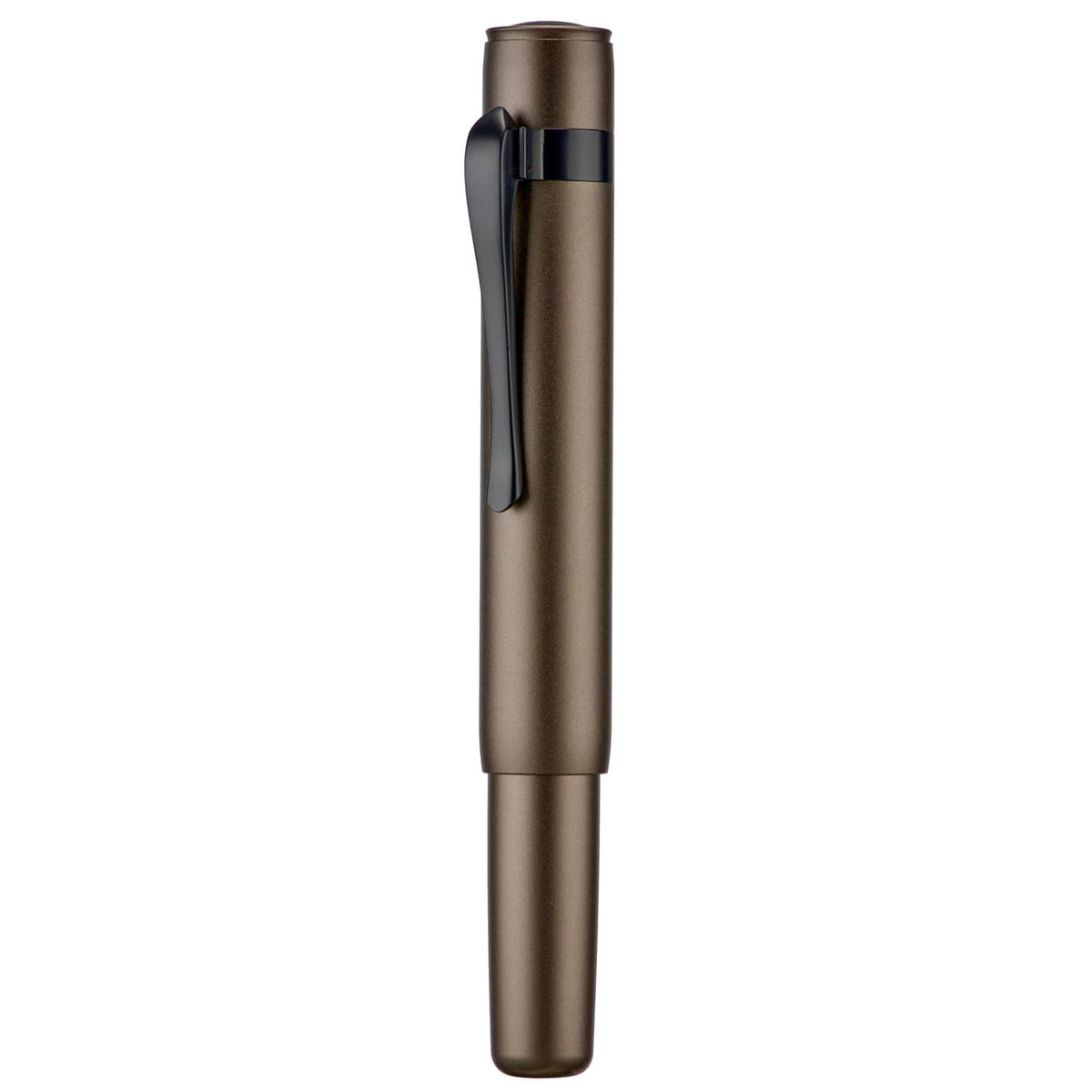 HONG DIAN M2 Black Forest Mini Fountain Pen, Medium Soft Nib & Sleek Shape Aluminium Short Pocket