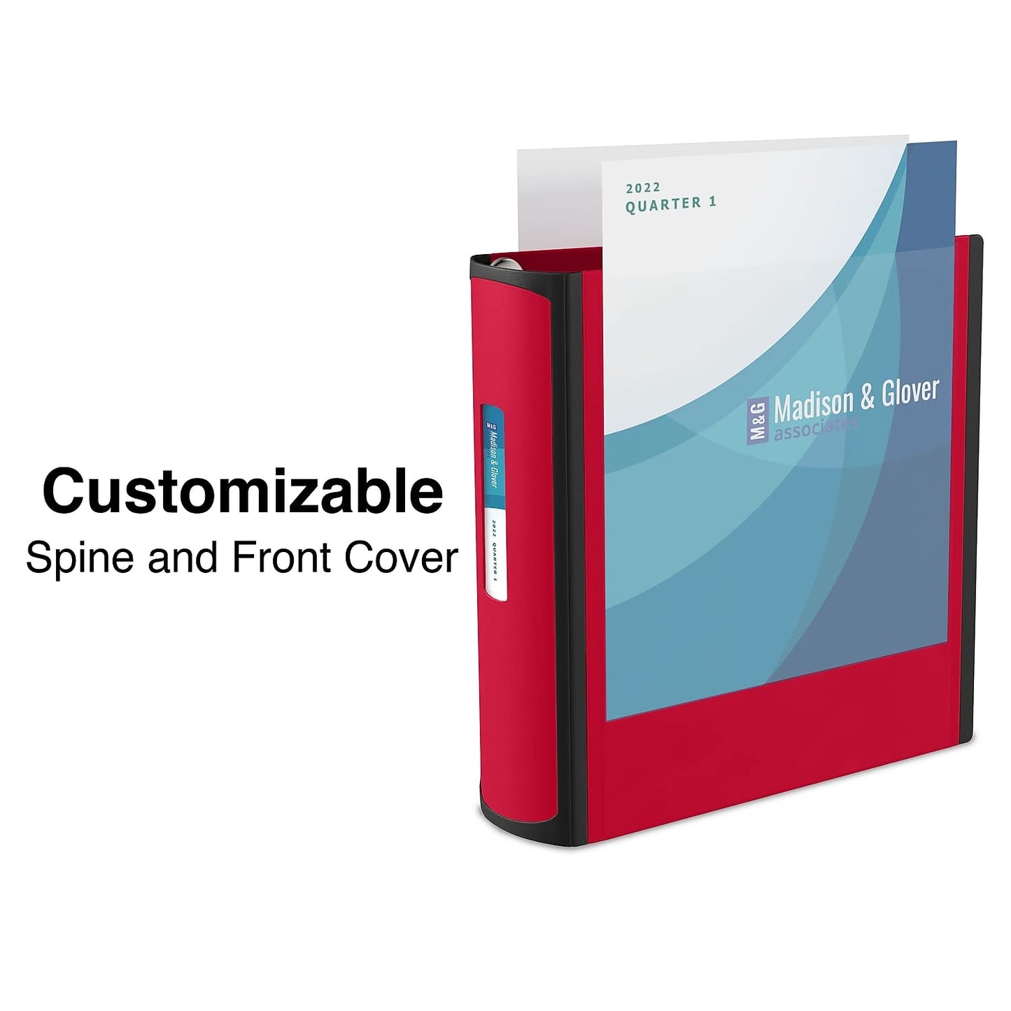 Staples Heavy-Duty 3-Inch D-Ring Binder, Red, Vinyl Cover, 600 Sheets