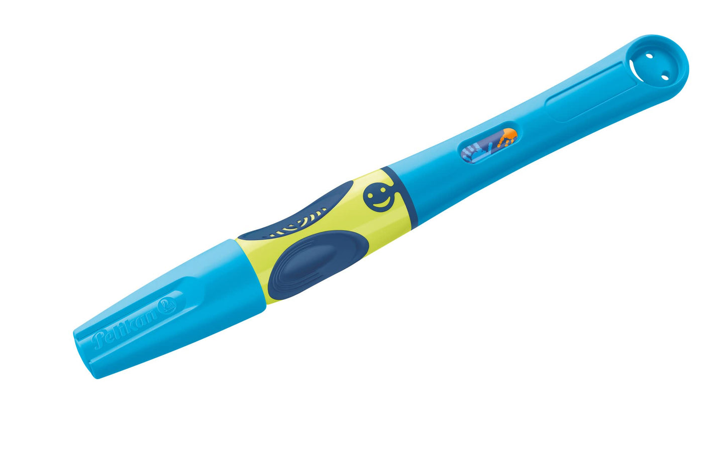 Pelikan Griffix Learner's Fountain Pen for Right-Handed Users, Neon Fresh Blue, Pack of 1 on