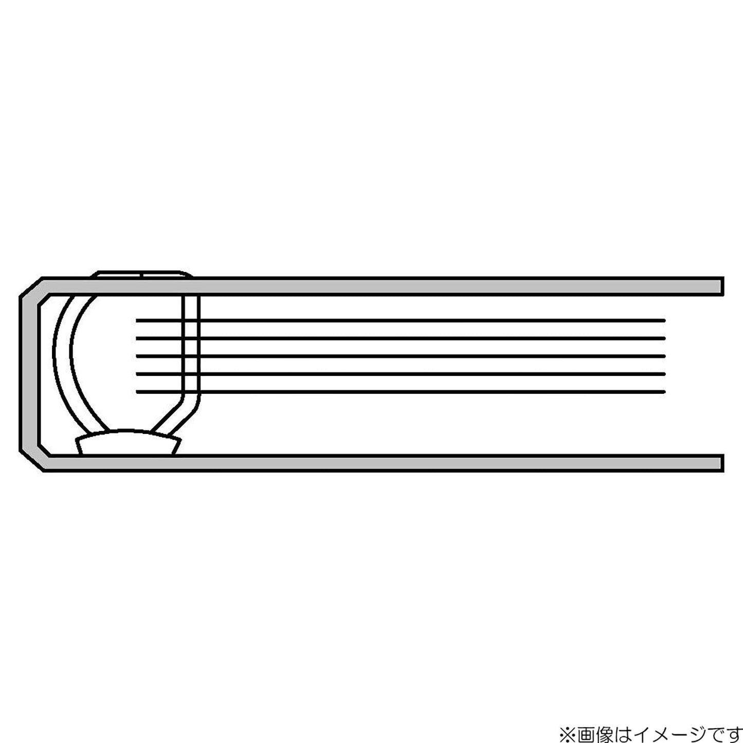 Lihit Lab AJG1280-8 D-Shaped Ring File, A4, 4 Holes, Width 2.5 inches (64 mm), Blue