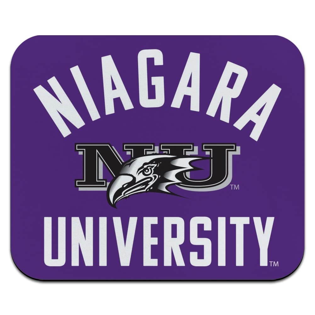 Niagara University Purple Eagles Logo Low Profile Thin Mouse Pad Mousepad