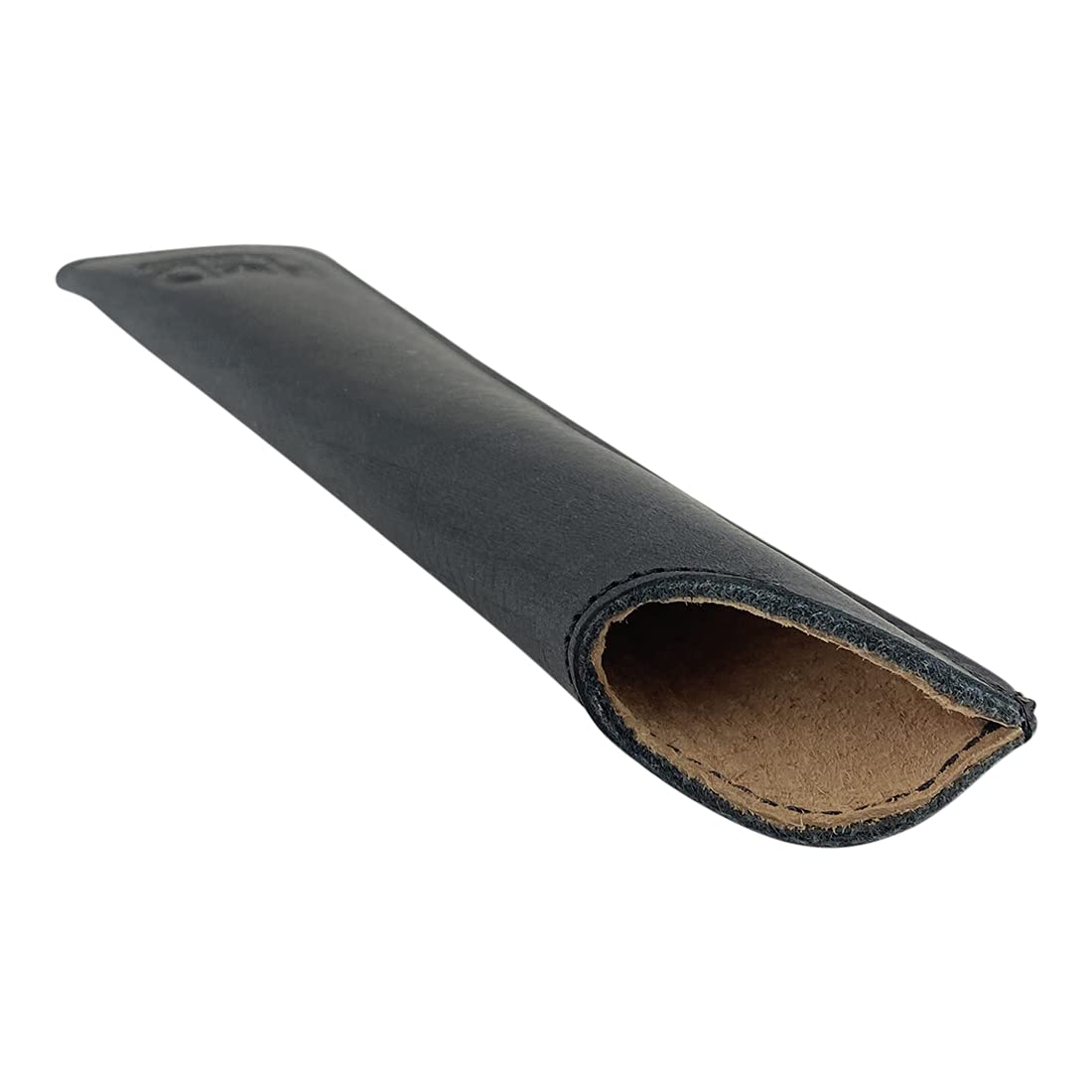 Hide & Drink, Pen Case Handmade from Full Grain Leather (Charcoal Black)