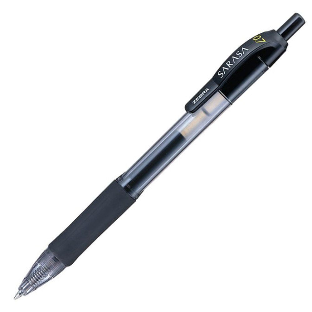 ZEBRA P-JJB3-BK5 Gel Ballpoint Pen, Sarasa, 0.7, Black, 5 Pens
