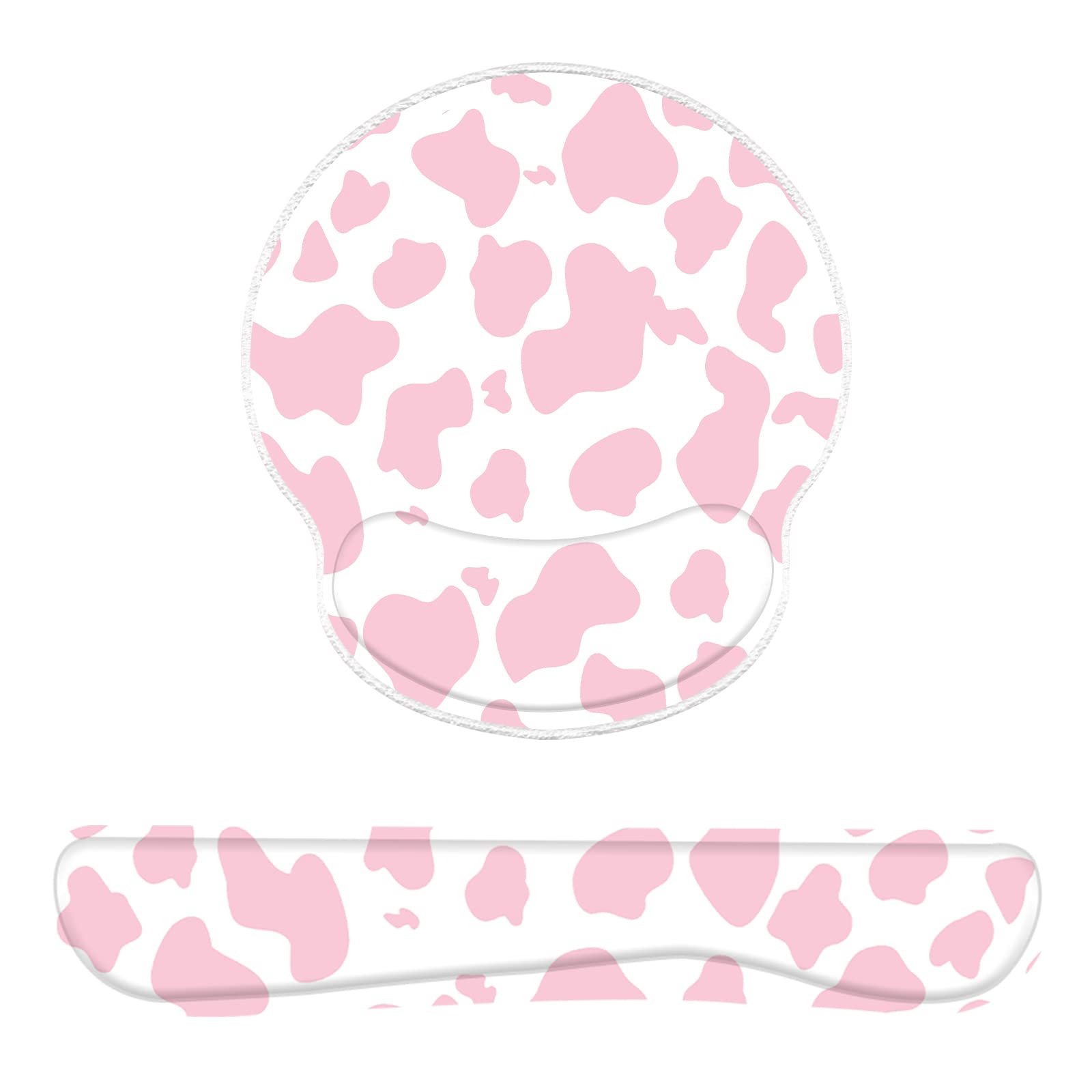 Deokke 2Pcs Keyboard Wrist Rest Pad and Mouse Wrist Rest Support Mouse Pad Set,Ergonomic